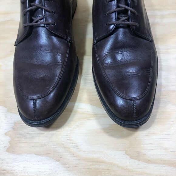 Cole Haan Brown Leather Grand OS Lace Up Oxfords Shoes Men’s Size 8 Wide - Picture 3 of 10